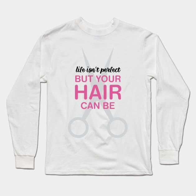 Perfect Hair Long Sleeve T-Shirt by oddmatter